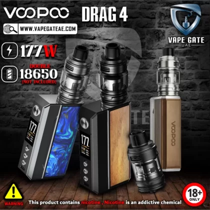 VOOPOO DRAG 4 Pod Kit 177W - Black & Walnut