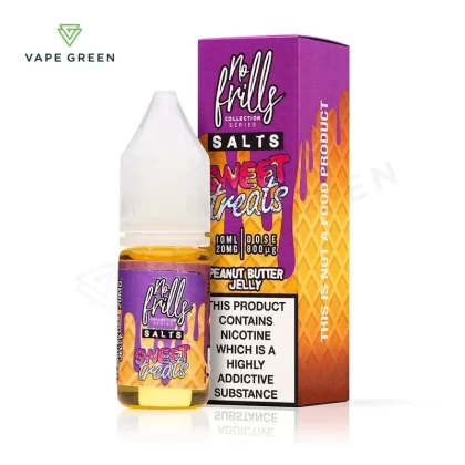Peanut Butter & Jelly Nic Salt E-Liquid by No Frills Sweet Treats