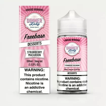 Strawberry Macaroon – Dinner Lady – 100mL 70VG E-Liquid - Vape Product; Vape Product, Vape Product (9E85CC)