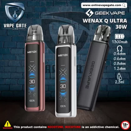 Geekvape Wenax Q Ultra 30W Pod Kit - Steel Gray