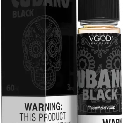 VGOD CUBANO BLACK 60ML - Nicotine Level#3%>6%
