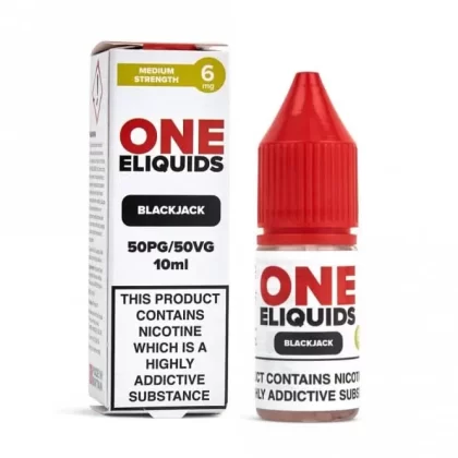Blackjack E-Liquid 50/50 Series by ONE E-Liquids (10ml) - 6mg