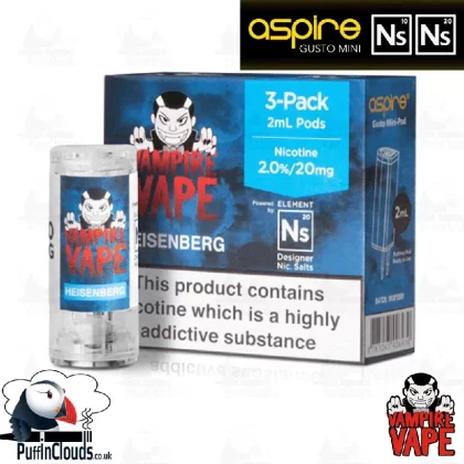 Vampire Vape Heisenberg Gusto Mini Pods NS10 & NS20 (3 Pack)