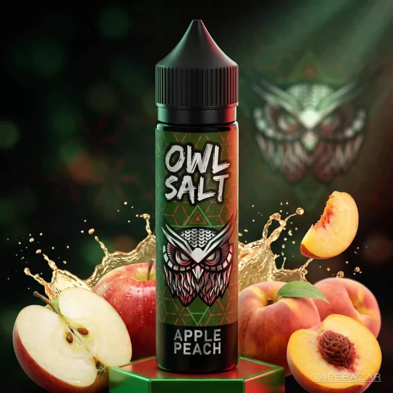 OWL Salt Longfill Apple Peach Aroma 10ml in 60ml - 0 mg/ml / 10 ml / 60 ml