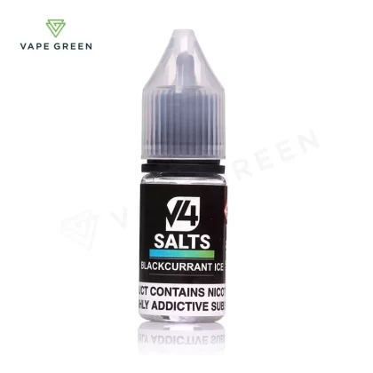 Blackcurrant Ice Nic Salt E-Liquid by V4 Vapour - Eliquidsupply