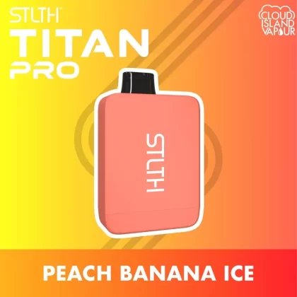 STLTH TITAN PRO Disposable Vape – Peach Banana Ice