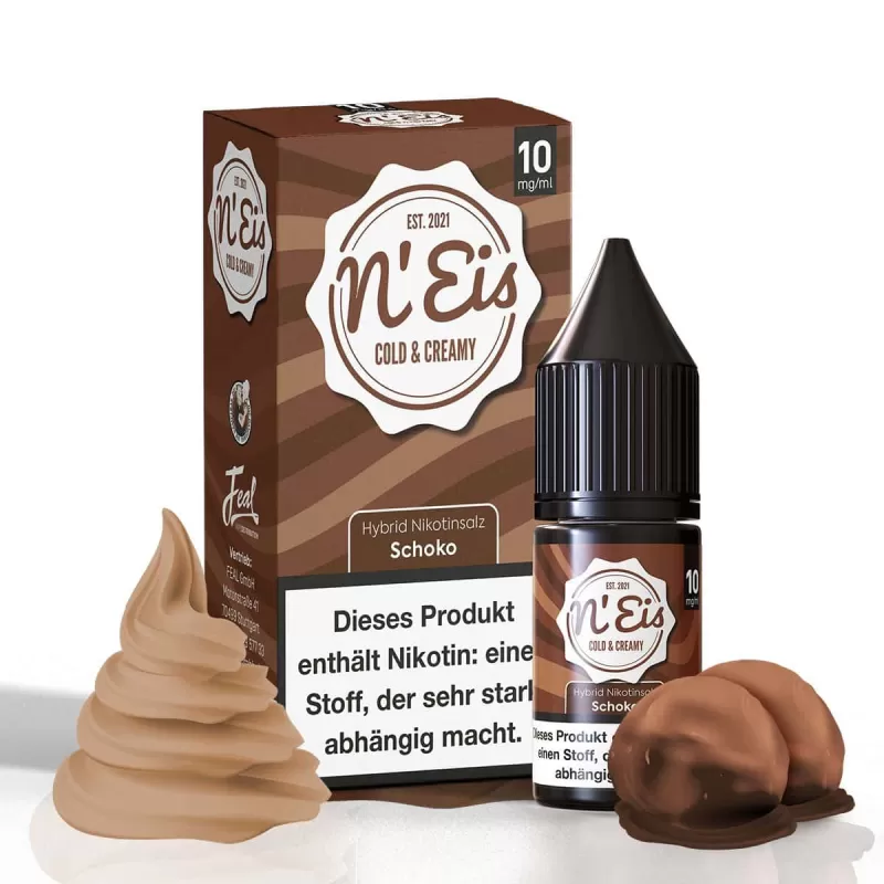 n’EIS Hybrid Nikotinsalz Liquid – Schokolade - Vapebazar - Image 2