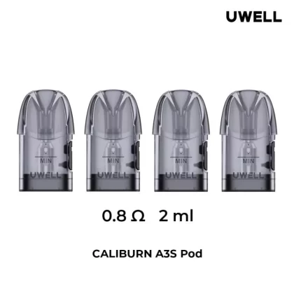 Uwell Caliburn A3S Pods 4pk - 1.0ohm