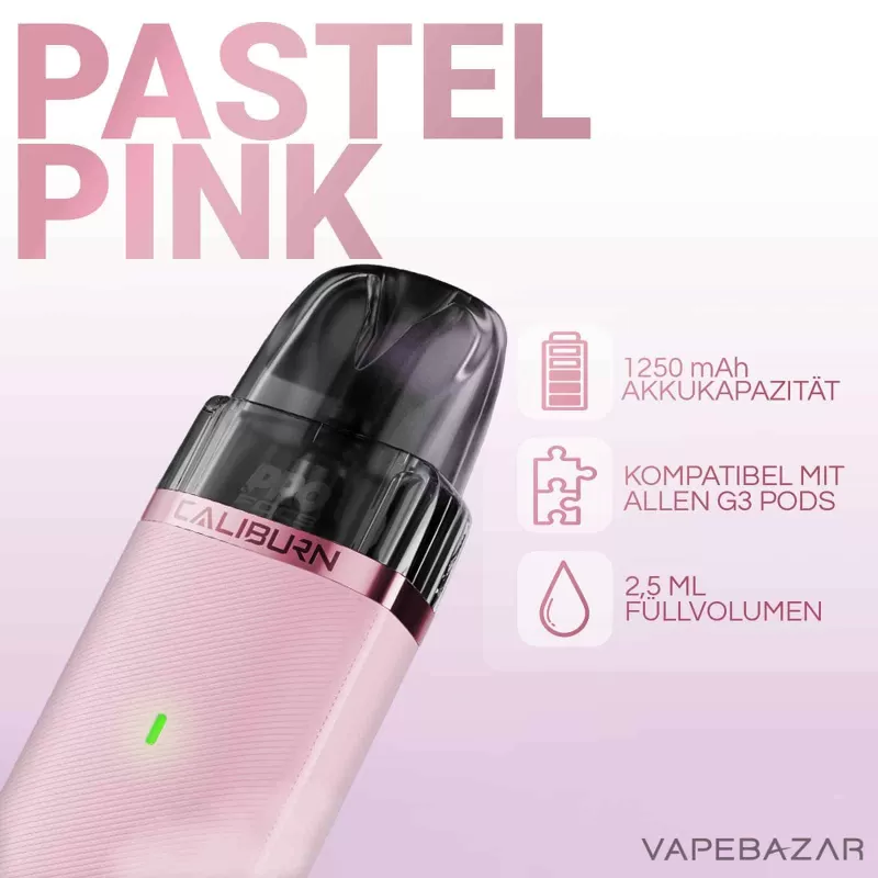 UWELL Caliburn G3 Lite – Pastel Pink - Image 2