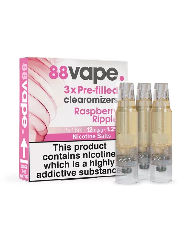 Raspberry R Pre-Filled Clearomizers (x3) - Vape Product