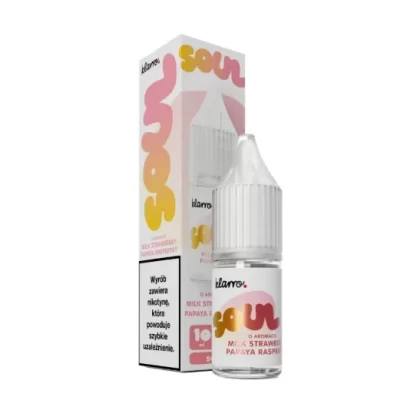 Liquid Klarro Soul Salt 10ml O Aromacie Milk Strawberry Papaya Raspberry 20mg