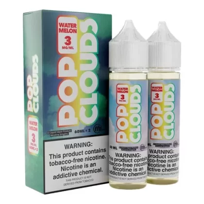 Sale $16.88 – Pop Clouds Watermelon 2x60ml TF Vape Juice