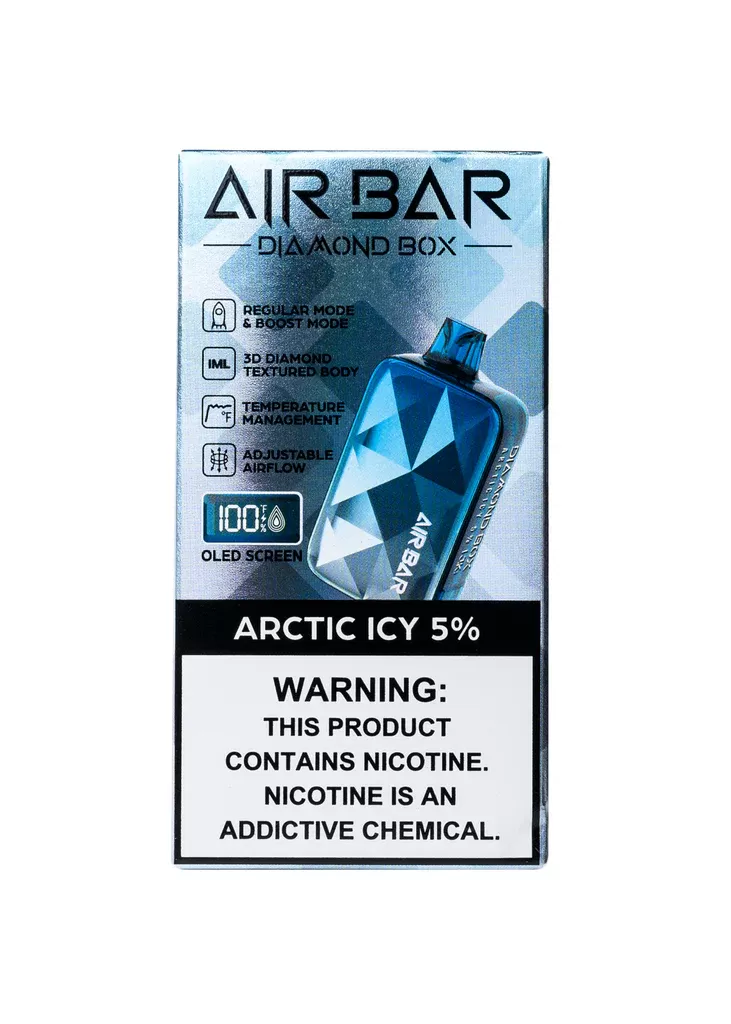AirBar Diamond Box Disposable-Arctic Icy 50mg (20000 Puffs) - Image 3