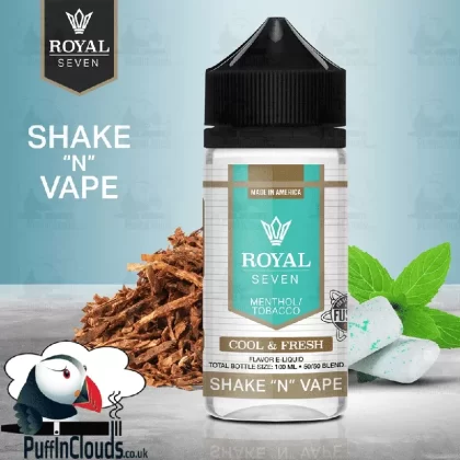 Royal Seven Cool & Fresh Menthol Tobacco Shake n Vape E-Liquid (50ml 0mg)