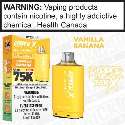 Vanilla Banana RIPPER X 75K 20mL POD