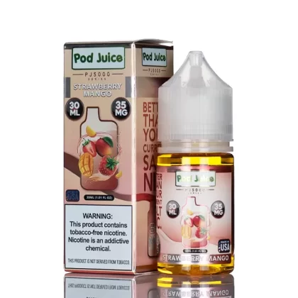 Pod Juice Salt PJ5000 - Strawberry Mango - 30ml (DISCONTINUED) - 55mg