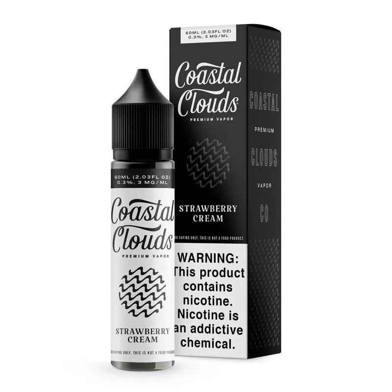 Coastal Clouds - Strawberry Cream - 60ML E-Liquid