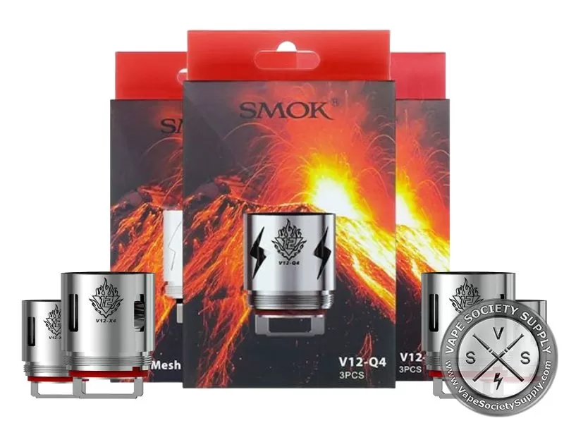 SMOK TFV12 Replacement Coils (Pack of 3) - V12 Mesh Coils 0.15ohm, V12 Strip Coils 0.15ohm