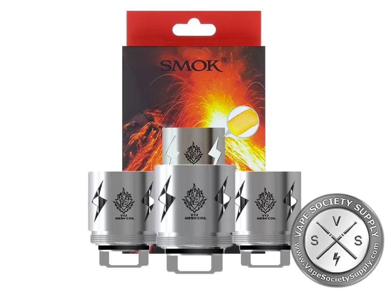 SMOK TFV12 Replacement Coils (Pack of 3) - V12 Mesh Coils 0.15ohm, V12 Strip Coils 0.15ohm - Image 3