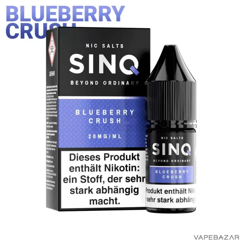 SINQ Nic Salt – Blueberry Crush - Vapebazar - Image 2
