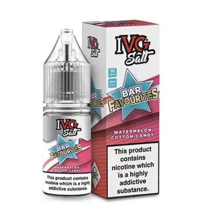 Watermelon Cotton Candy IVG Bar Favourites 10ml Nic Salt E Liquid