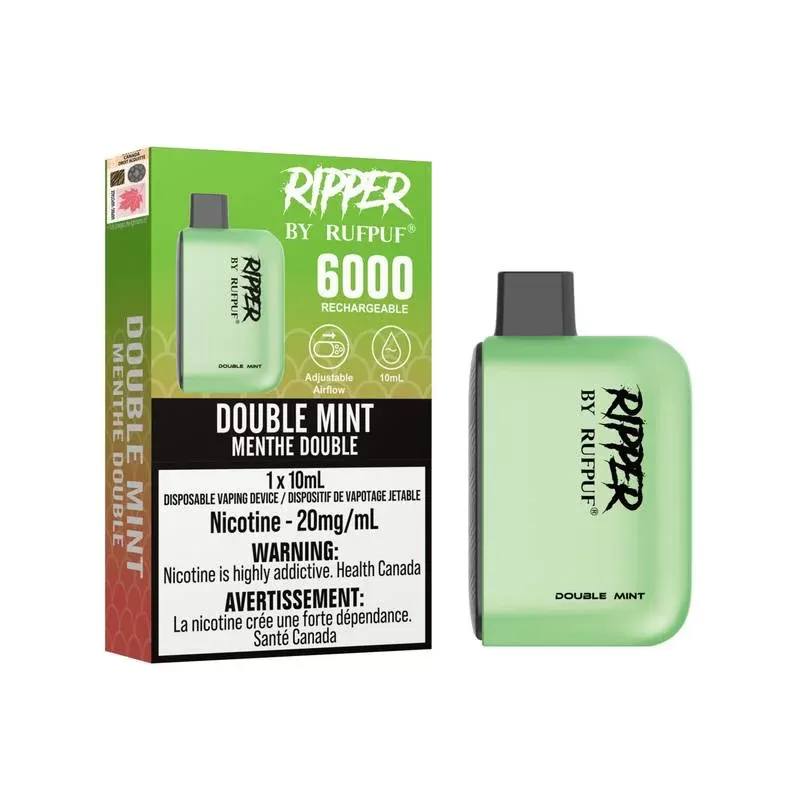 RUFPUF Ripper 6000 Disposable – Double Mint