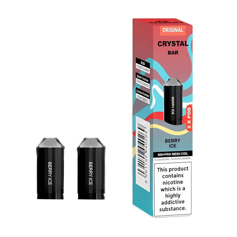 Crystal Bar Original 600 Pods - Lemon Lime - Image 2