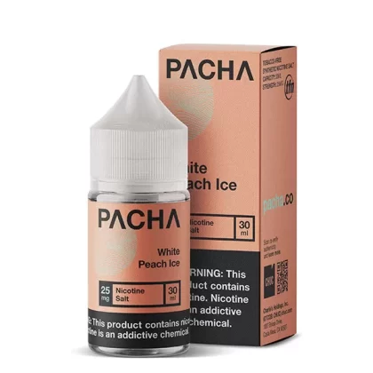 White Peach Ice by TFN Pachamama Salt Series 30mL - 25MG