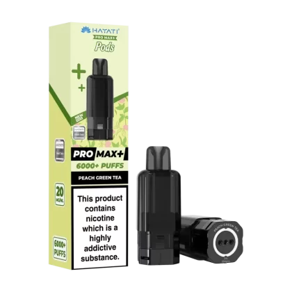 Peach Green Tea Hayati Pro Max+ Refill Pack - 20mg