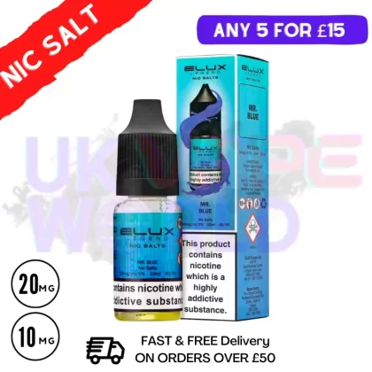 MR Blue Elux Legend Nic Salt 10ML eLiquid