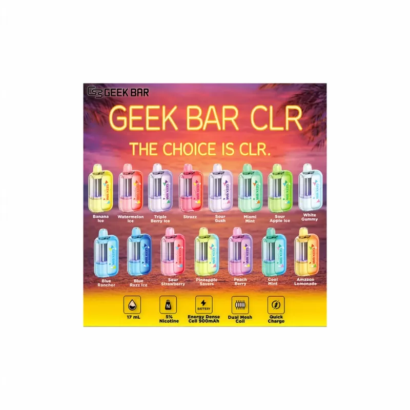 Geek Bar CLR 50K Disposable Vape 50000 Puffs - Bangvapeaustralia - Image 2
