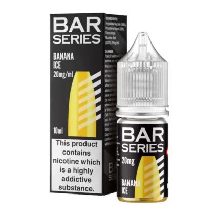 Banana Ice Nic Salt E-Liquid by Bar Series (10ml) - 10mg