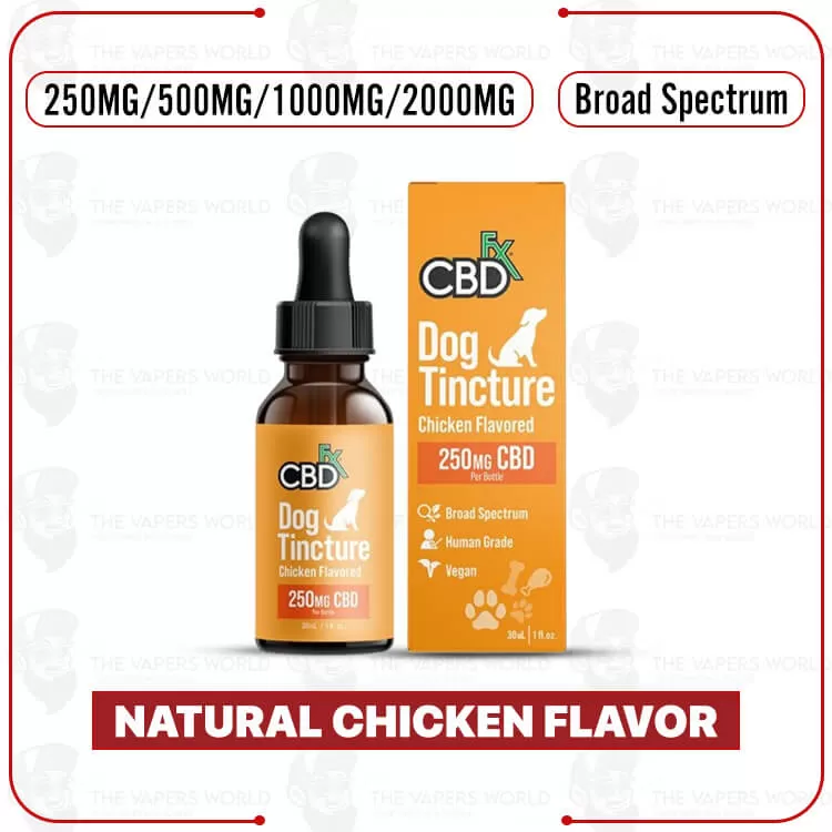 CBDFx CBD Oil for Dogs – Chicken Flavored – 500MG Medium Breed - 500mg (Medium Breeds)