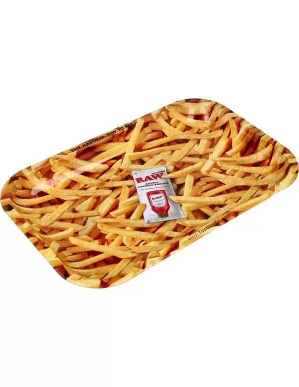 RAW French Fries Rolling Tray – Smoking Accessories - Vapefully