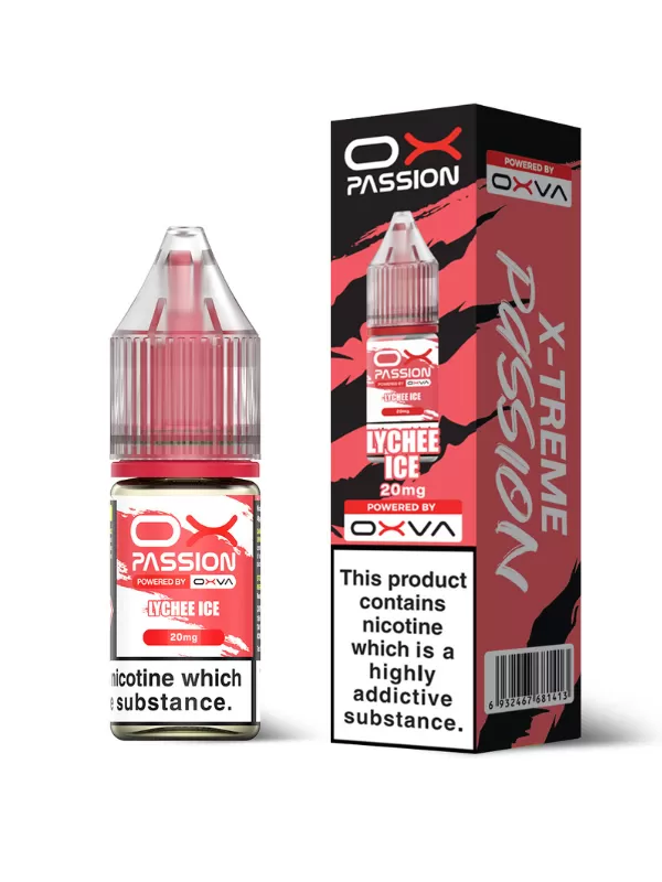 Lychee Ice OX Passion Nic Salt E-Liquid by OXVA - 10ml - Image 2
