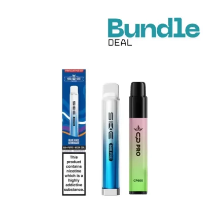 SKE Bar 600 Prefilled Pod Kit + CP 600 Prefilled Pod Kit Bundle - Banana Ice / Pineapple Ice