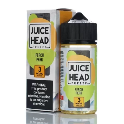 Juice Head Freeze E-Liquid - Peach Pear Freeze - 100ml - 3mg