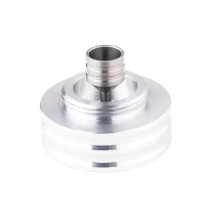 Hangar Threaded Base Stand (CHECK FOR OPTIONS) by Cannabis Hardware - Choose Configuration#Threaded Base + Heat Post>Shield and 3" Threaded Base + Heat Post>Shield and Curved Adapter>Shield (8FE07F)