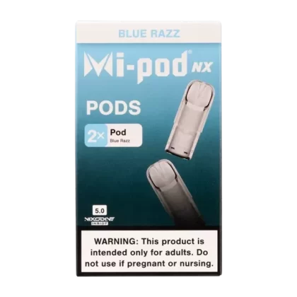 Blue Razz Mi-Pod NX 2pk Pods - Customer Group#VAP~Nixodine#5.0~Size#Single