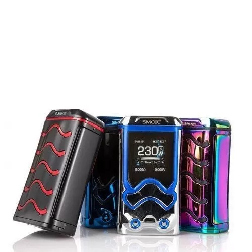 Smok T-Storm 230W Box Mod - Chrome Prism, Blue (5DC977)
