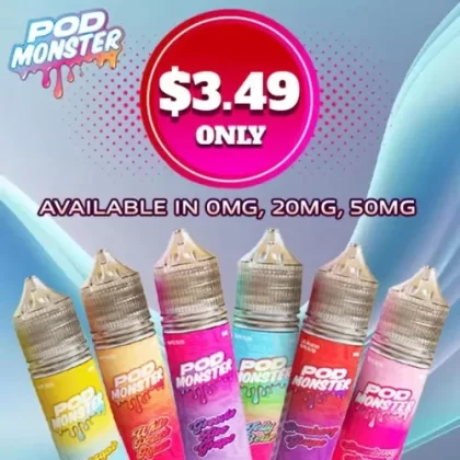 Pod Monster Lit Lemon Tart Salt 60ml E-Juice