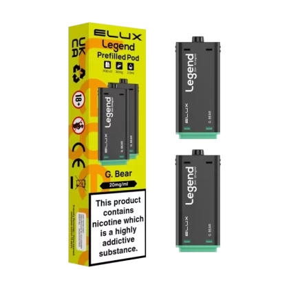 G. Bear Elux Legend 1500 Pods - 20mg - Vape Product (EDBAFF)