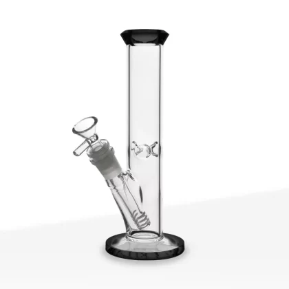 Water Pipe | 4mm Color Trim Straight | 9″ – Glass – Various Colors