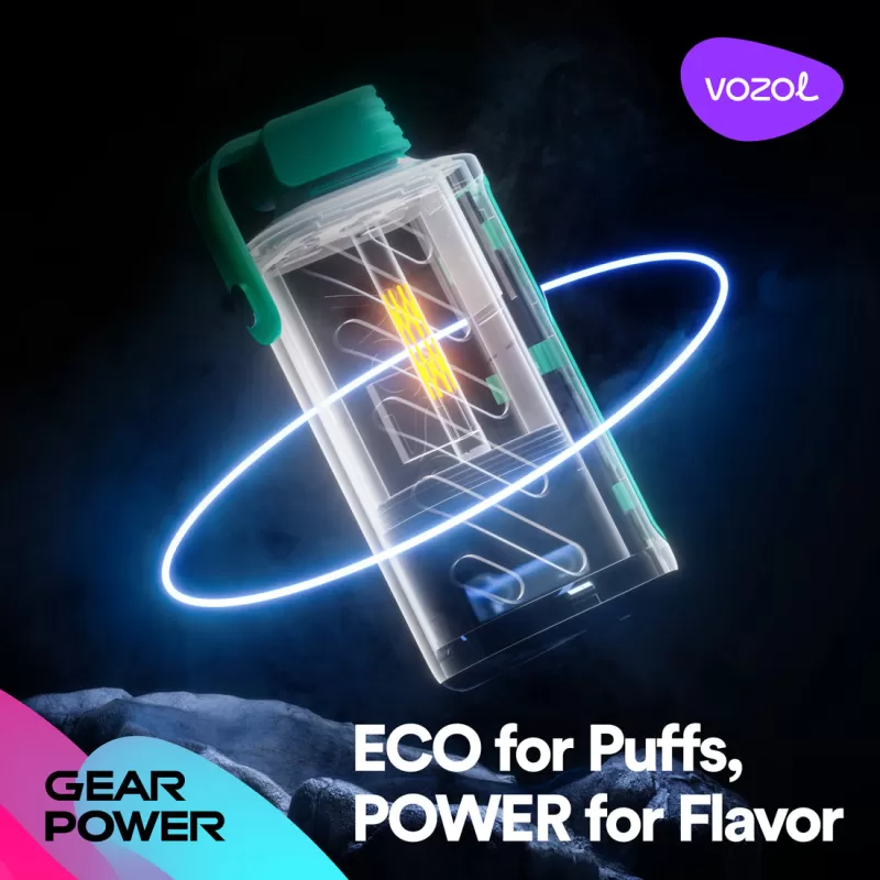 VOZOL Gear Power 20K Puffs Disposable Device - 20000 Puffs - Cherry Berry Ice - Image 2