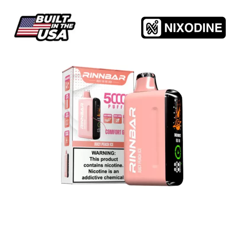 Rinnbar 50k Nixodine Disposable Juicy Peach Ice