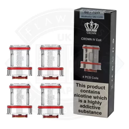 Uwell Crown IV Coil 0.23Ohm Aludirone UN2 (4 Pack) - Eliquidsupply