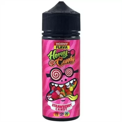 Strawberry Candy E Liquid 100ml By Horny Flava Candy Series