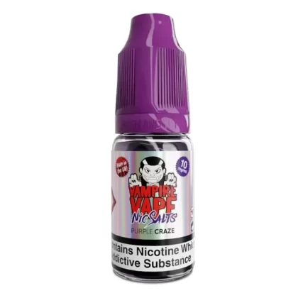 Purple Craze Nic Salt E-Liquid by Vampire Vape (10ml) - 10mg