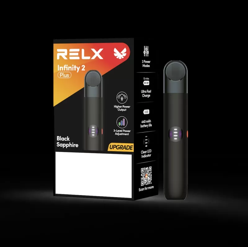 RELX Infinity 2 Plus Device – Black Sapphire - Ozvapeone
