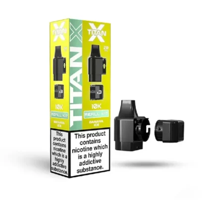 Titan X Prefilled Pod Banana Ice - Nicotine Strength#20mg